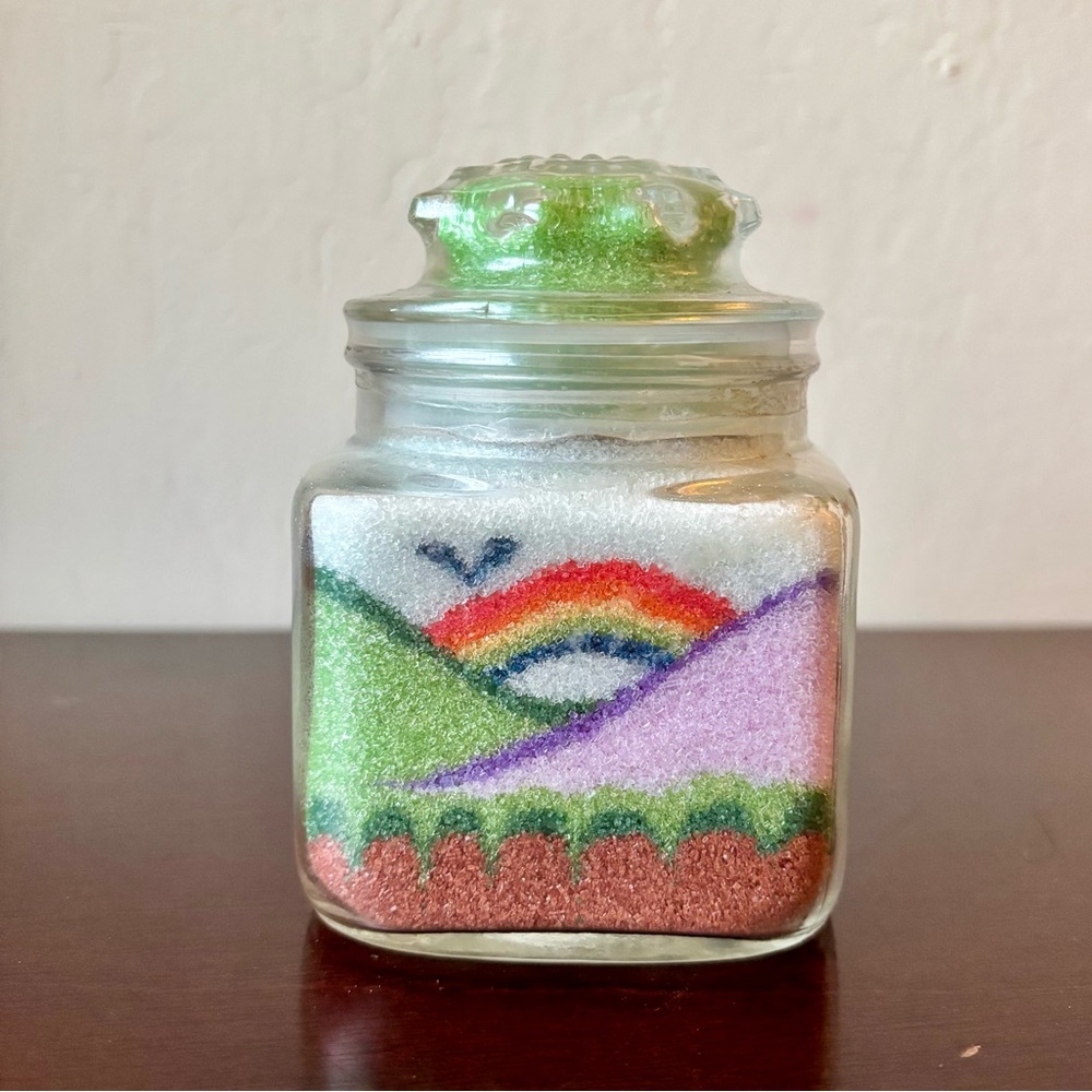 Handmade Colored Sugar Rainbows and Mountains made in Las Vegas